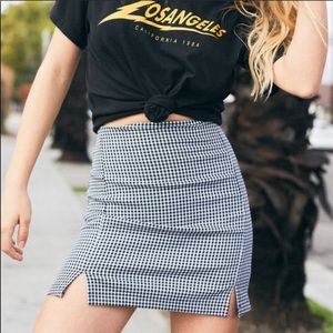 Brandy Melville John Galt Plaid Cara Skirt